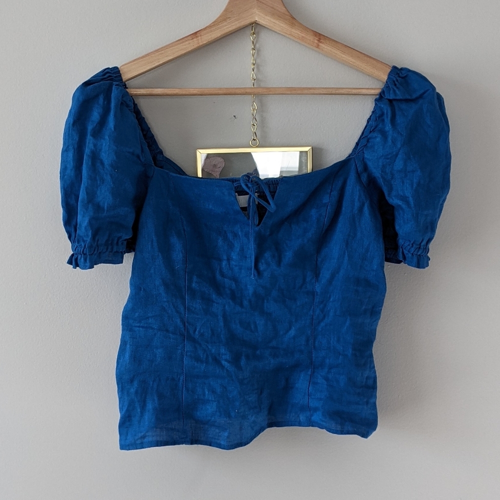 H&M royal blue blouse. Size small.